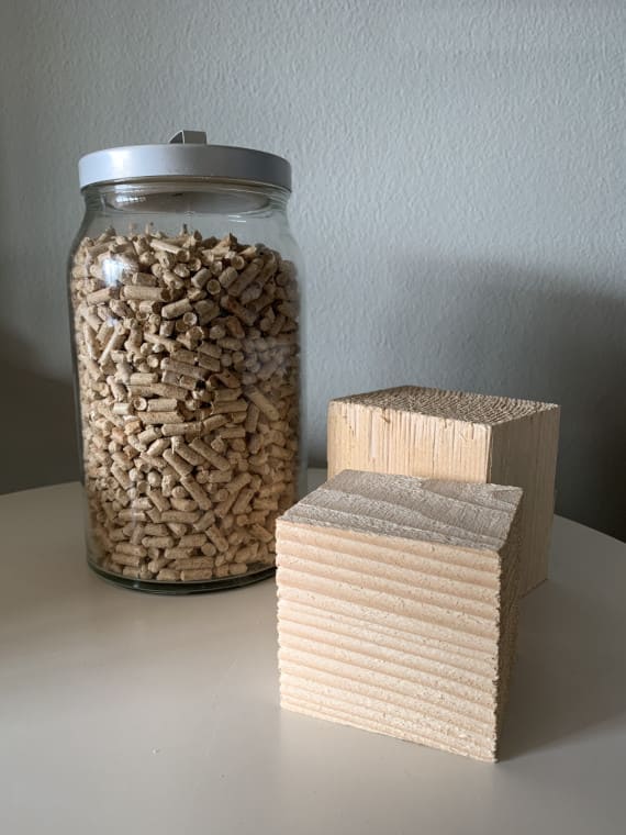 Il nostro legno di abete vergine per produrre il pellet a Km 0